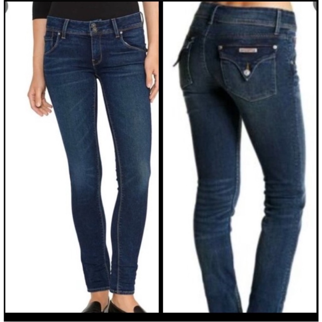 Hudson Jeans Dark Blue Low Rise Women's Skinny Jeans Size 27